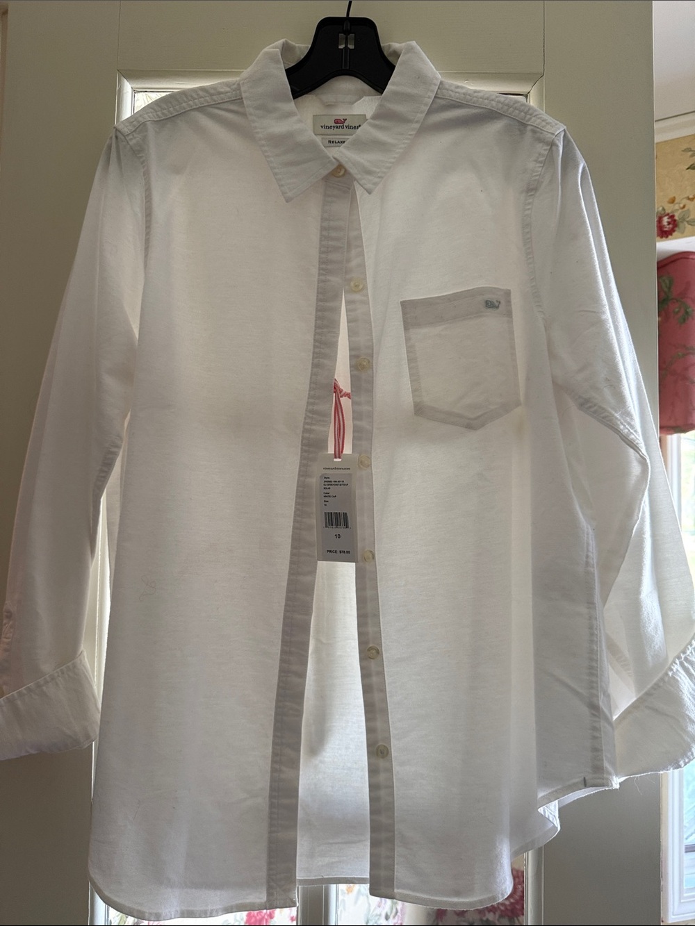 Vineyard Vines Women's White Button-Down Oxford Shirt